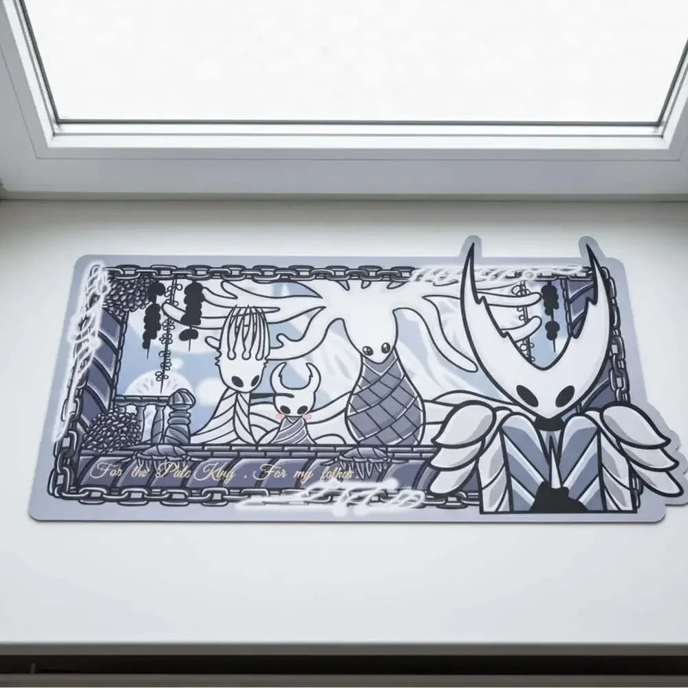 Hollow Knight Leather Desk Mat | Pale King Pure Vessel Mouse Pad | Gamer Gift